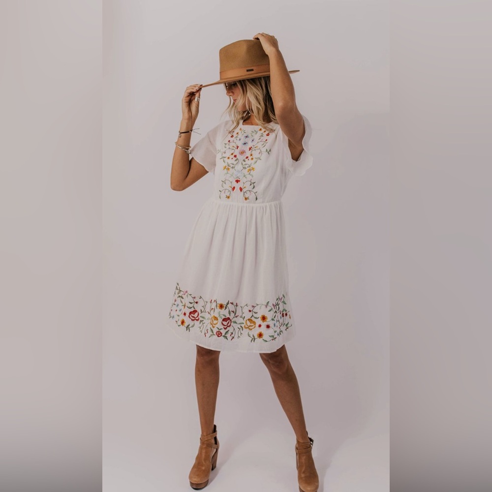 Sandro White Sleeveless Sundress with Flutter Sleeves